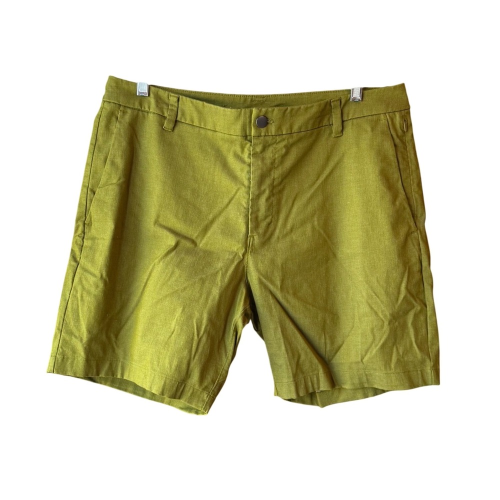 Lululemon Commission Classic Fit Oxford Short 7" Juniper Green Size 36‎